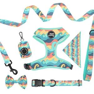 Hanyang OEM Factory Wholesale Low Moq Custom Logo Harnesses For Dogs Harness And Leash Set Dog Harness