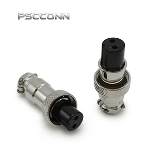PSCCONN GX19 Cable Straight Plug Circular 2 3 4 5 6 7 8 9 10 12 14 15 Pin GX Series Threaded Aviation Connector Male And Female