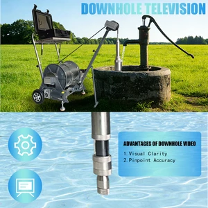 500m Long Cable Water Well Inspection Camera with 360 Rotation Night Vision CCD Sensor Industrial-Grade DVR Recording