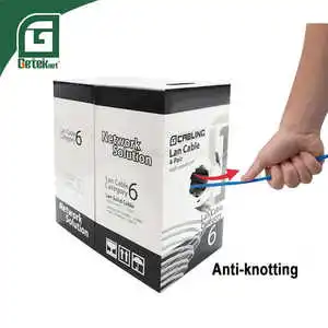 GETEKnet High Speed Braided UTP FTP SFTP CAT 6 Data 305M Box Industrial Indoor LAN 23AWG CAT6 Ethernet Network Cables Outdoor