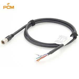 12 Pin Hirose Male HR10A-10P-12P Flying Lead Power I/O Trigger Cable for Industrial Camera Machine Vision Gige Basler FLIR IDS