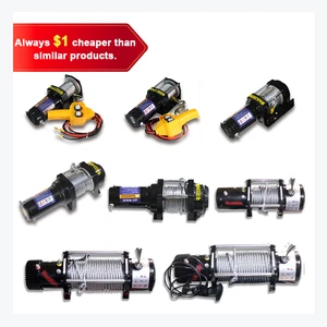 Professional 13500lbs Steel Electric Recovery Winch 24V High Performance off Road Dual Remote Controllers 100m Lifting Height