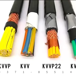 KVVP Shielded Anti-interference Copper Conductor Multi-core Control Cable PVC Insulation Jacket Low Voltage for Home Industrial