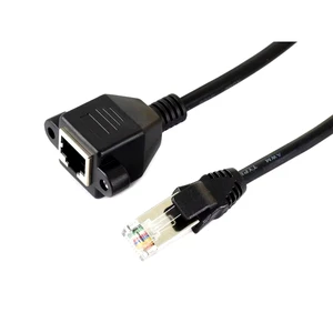 BSSY)RJ45 Ethernet Extension Cable, Nickel-Plated Iron Protection, Effective Interference Shielding, Flexible PVC