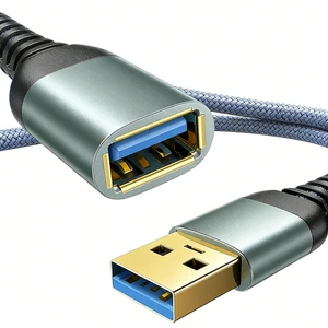 Extension Cord USB Extension Cable USB Male to Female Extension Cable Custom 3.0 3.2 5Gbps Nylon Braided 1m 2m 3m Extender Cable
