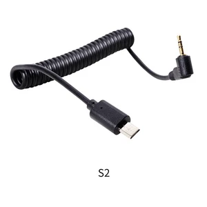 Zhiying SLR Camera Shutter Release Cable with Spring Wire Electric Slide Rail Connection 2.5mm Plug C1C3N1N3S2