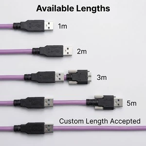 Machine Vision USB3.0 Locking Cable Industrial Camera Secure Connection Cable