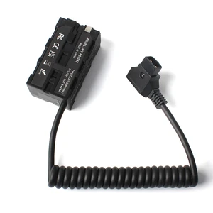 Universal D-Tap To NP-F550 Replacement Dummy Battery Power Adapter Spring Wire Coupler Power Cable For Sony Nikon Canon Cameras