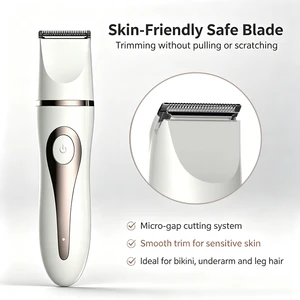 Women Bikini Shaver Type-c Rechargeable Bikini Trimmer Skin-Safe Cordless Hair Trimmer for Women