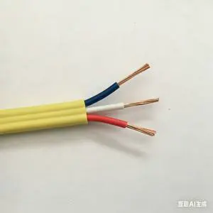 2 Core 1.5mm Stranded Flexible Electrical Cable 450/750V 90 PVC V-90 Insulated Sheathed CU/CCA Flat TPS Cable Wire Home