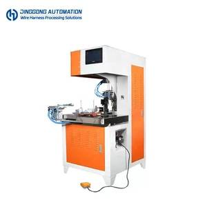 DG-R08 Automatic 8 Shape Cable Winding Tying Machine Wire Coiling Bundling Equipment for USB HDMI Data Power Cable 50mm Bundle