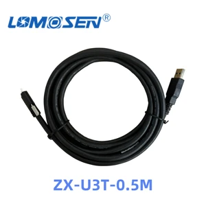 Lomosen ZX-U3T-1M USB Industrial Camera Cable Multi-material Metal Core PVC Coating Micro-B Male Male Connectors-Multiple