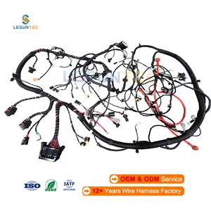 Lesun Factory Manufacturing Custom Wiring Harness Auto Electrical Cables Wire Harness Assembly Made In Shunde