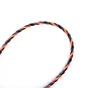 Non-Conductive Twisted Polyester Fish Tape Red/Black Braided for Safe & Easy Cable Routing in Homes & Offices