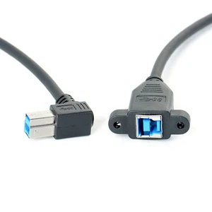 USB3.0 Right-angle Male-to-female Extension Cable Data Transmission Copper for Industrial Cameras Printers Personal Computers