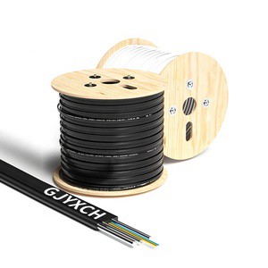 EFON OEM Customized Logo Print Cable GJYXCH GJYXFCH Ftth Drop Cable 1KM Price For 1 2 4 8 12 Core Fiber Optical Cables Supplier