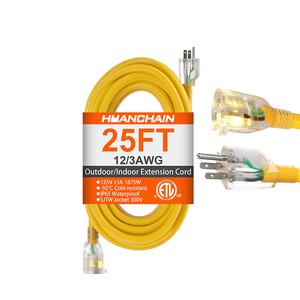 Custom Indoor Waterproof Power Cords Extension 12 Gauge Extension Cord,outdoor Power Extension Cord