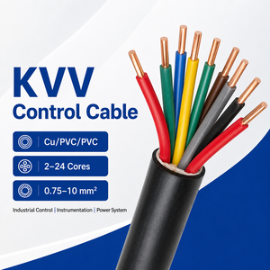 KVV Copper Control Cable for Industrial Plant Control Systems and Electrical Installation