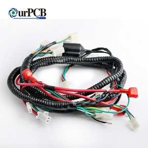 Customized Motorcycle Automobile Headlight Fiber Optic Soft Rubber Data Cable Assemble Electronic Wiring Harness