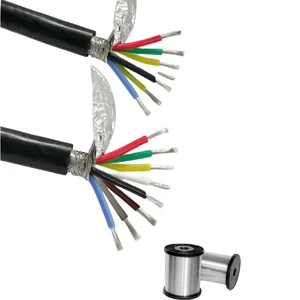 Silicone High Temperature Wire Shielded Cable 2 3 4 5 6 7 Core YGCP Multi Heat Resistant Cable Control Po