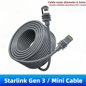 Starlink Gen 3 RJ45 Ethernet Replacement Cable Waterproof Outdoor Pure Copper Connectors for Data Transfer and LAN Hub Extension