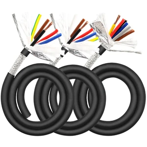 0.3mm TRVVP 2/3/4 Cores Shielded Drag Chain Towline Cable Copper Wire Towline TRVV Cable