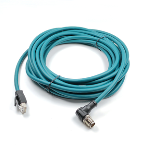 Pure Copper M12 X Code Type 8-Core RJ45 Industrial Network Cable Cat6 Double Shielded Gigabit Control Cable 6 Network Cable