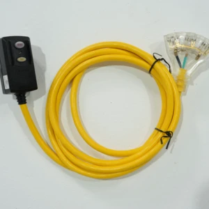 3 Days Delivery U.S. Local Warehouse 3M Length Yellow Extension Power Cord Cables Assembly with 3 Outlet for Machinery