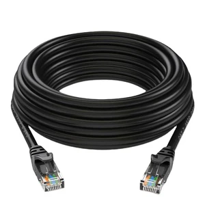 CAT6A RJ45 Ethernet Cable PVC Jacket 24AWG Patch Cord LAN UTP Bare Copper Communication