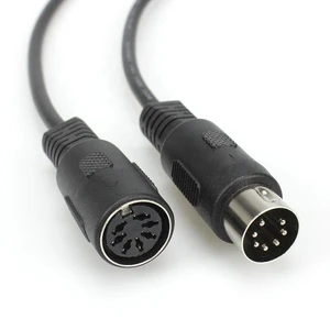 Custom Length DIN 5pin 7 Pin Male to Male Extension Cable 1m for Camera DVD Player Monitor & Speaker-Stock