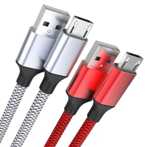 Custom LOGO/OEM/ODM Nylon Data Cables USB 2.0 to Micro Cable Fast Charging Data USB C Connector 3A Current Cable