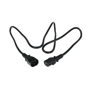 10A 250V 18AWG IEC C13-C14 Power Extension Cord for Instrumentation Use Copper/PVC Cable 1.5m Length
