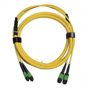 Custom Mtp Fiber Jumper Cable Senko Mpo/apc Female To Mpo/apc Female 12 Core Sm 3.0mm Type A 5/10/25m Optical Fibre Patch Cord