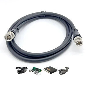 High-Definition 18Awg Cctv 75 Ohm Bnc to Bnc Connector 3G-Sdi Hd-Sdi Digital Video Coaxial Cable for Security Camera