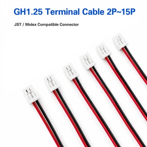 Multi-core GH1.25 Terminal Wire 2P-15P Electronic Cable Applied to Smart Devices and Control Modules