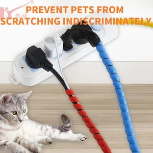 Durable Spiral Cable Wrap Tube Wire Harness Protection Flexible Plastic Cable Organizer Anti Wear Spiral Sleeve