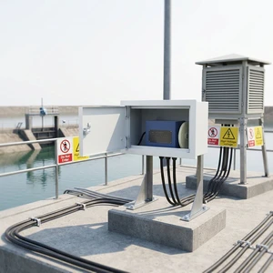 Clouds Float & Counterweight Water Level Monitor RS485 Modbus & Parallel BCD for Small Bore Stilling Well (ID≥10