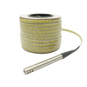Well Depth Meter Ruler Cable 50m 100m 150m Water Level Measurement Tape With 14mm Probe