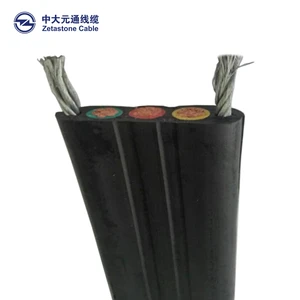 Wholesale Multi Cores Flat Control Cable Fine Stranded Bare Copper Wire Conductor Special PVC Insulated Power Hoist Cable