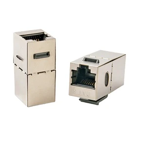 RJ45 Keystone Jack For Network Cable Extender Cat6 FTP Inline Coupler Modular Extension Adapter