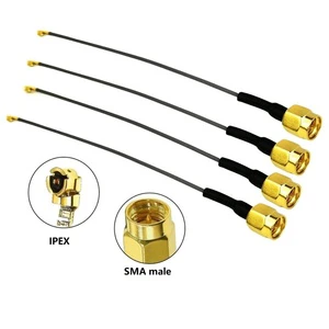 WiFi Antenna Pigtail SMA Male Plug Connector UFL U.FL Coaxial Cable 1.13mm Mini Extension Cable for Mini PCIE Network Cards