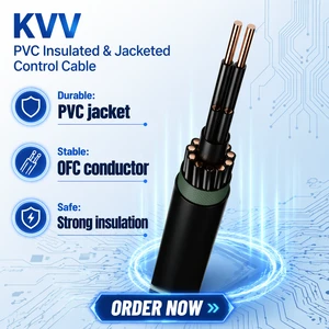 KVV KVVP Control Cable 450/750V Copper Conductor PVC Insulated PVC Sheathed Multi-Core Cable For Industrial Automation