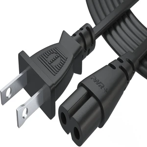 10A 125V 110V 1.5m NEMA 1-15P 2Pin Ac IEC C7 Extension Cable America Us Plug Usa 2 Pin 2pin C7 Power Cord for Computer Electric