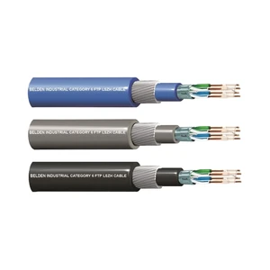 Original New Belden 50106FLS Industrial Cat6 Ethernet Cable SWA Armored F/UTP LSZH Jacket 4 Pair 23AWG Network Cable 305m