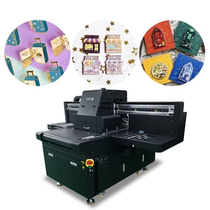 CCD Camera Scanning UV Printer with Conveyor Belt Automatic Positioning High Precision Card Printer 6012