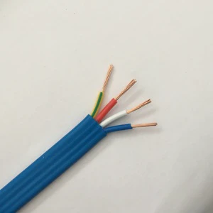 IEC 60332-1 Compliant 450/750V 90 Flat Stranded TPS Cable 2 Core 16.0mm PVC Insulated Sheathed Electrical Wire