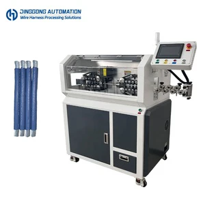 Automatic Large Diameter Cable Cutting Stripping Machine Touch Screen Wire Cutter Stripper for Industrial Power Cable Processing