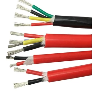 2 3 4 Multi-core Silicone Cable Wire 0.5 0.75 1 1.5 2.5 4 Sqmm AWG Power Cable YGC High Temperature Resistance Energy System
