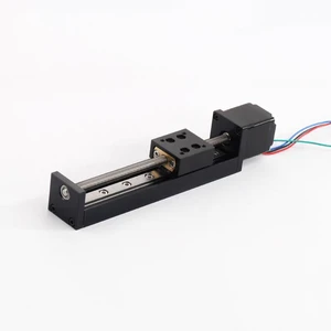 Miniature 28 Stepping Motor Linear Guide Slide Table T-Type Screw Electric Rail Small Modular Design Fitting Core PLC Bearing