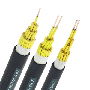 Overhead Multi-Core PVC Sheath Copper KVVP KVVRP Shielded Control Cable Pure Copper Conductor Communication Power Cables